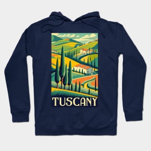 A Vintage Travel Art of Tuscany - Italy Hoodie